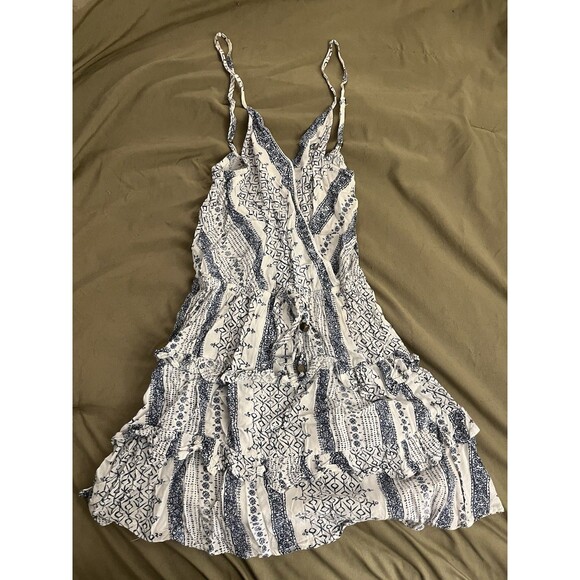 Ocean Drive White and Blue Cover Up Dress - Picture 2 of 4